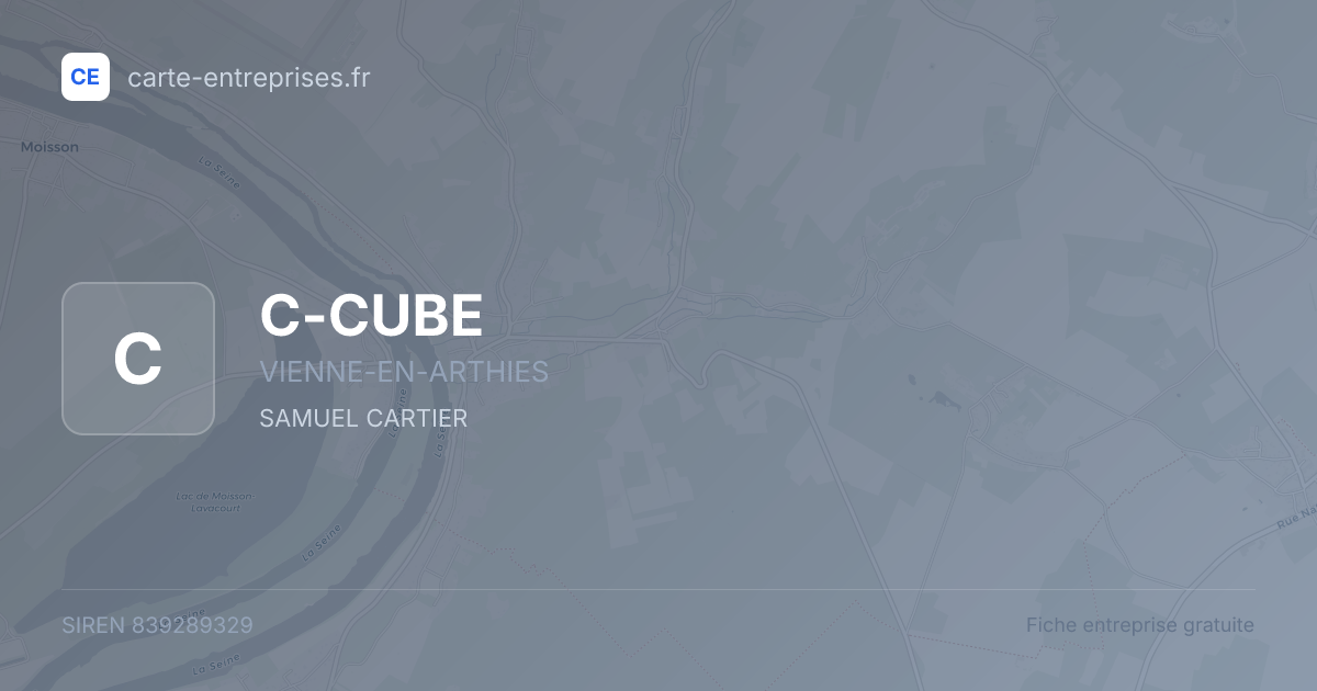 C-CUBE — 839289329 — fiche entreprise