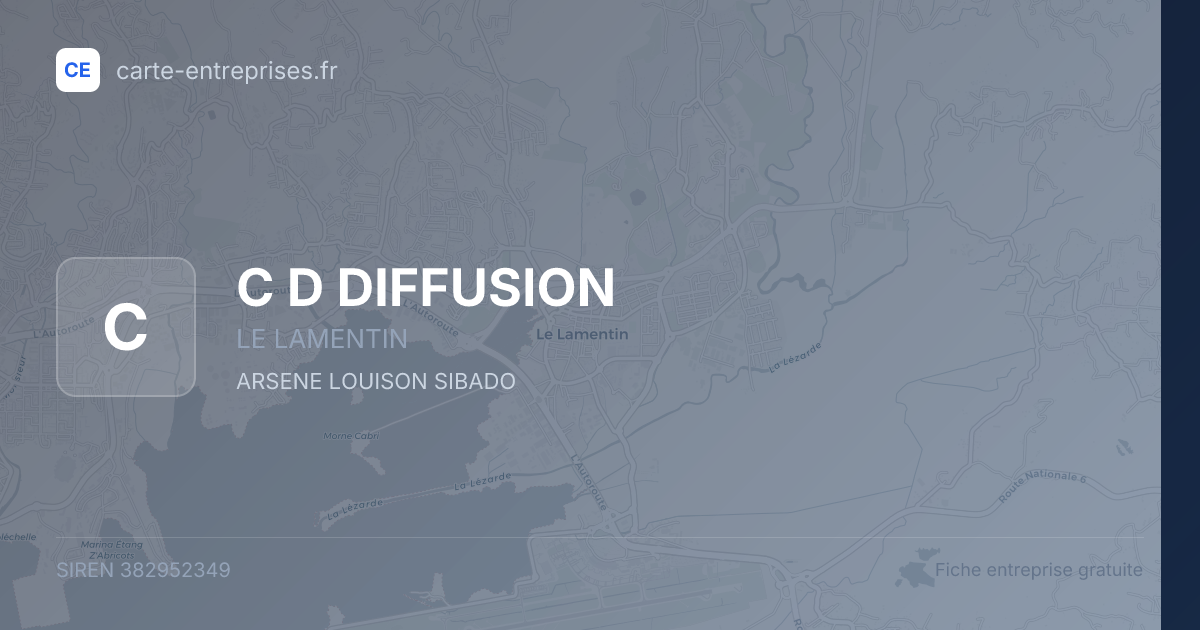 C D DIFFUSION — 382952349 — fiche entreprise