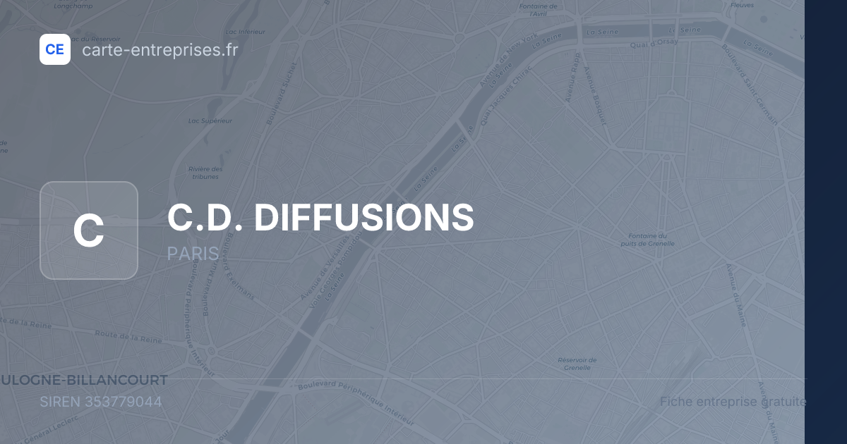 C.D. DIFFUSIONS — 353779044 — fiche entreprise