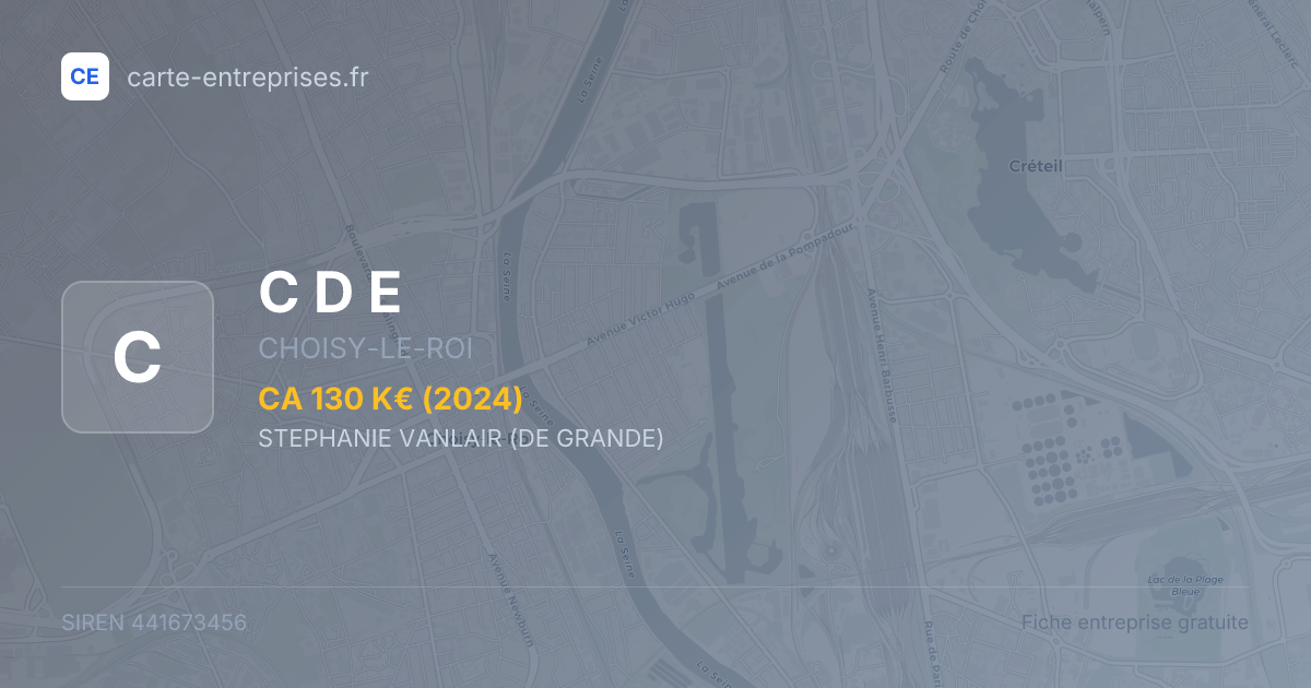 C D E — 441673456 — fiche entreprise