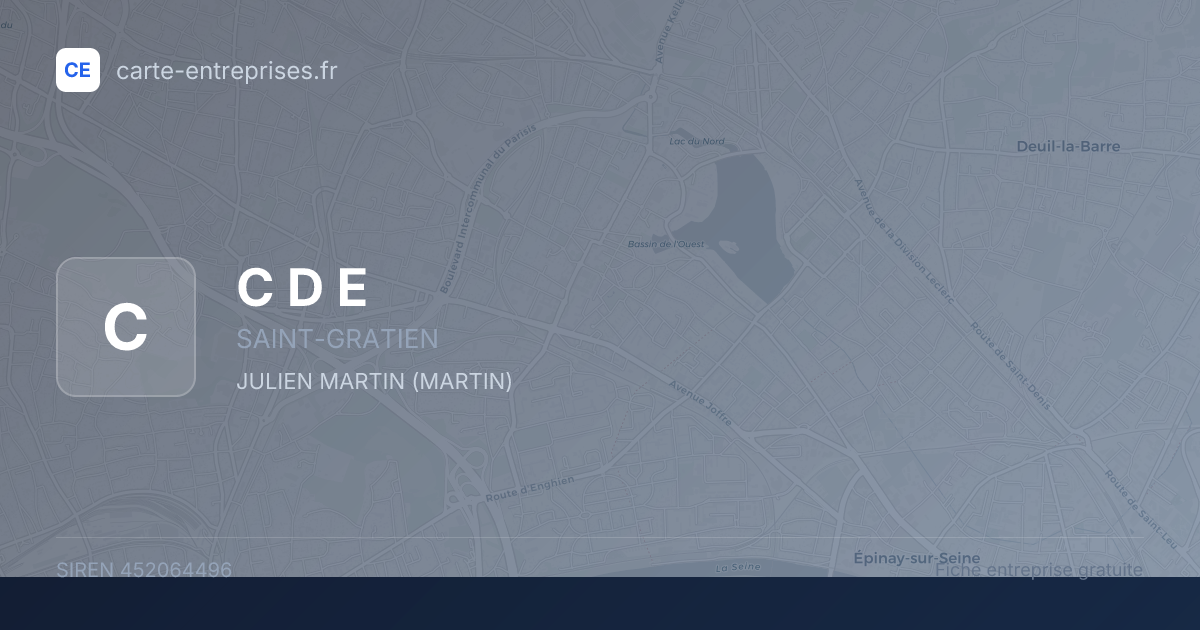 C D E — 452064496 — fiche entreprise