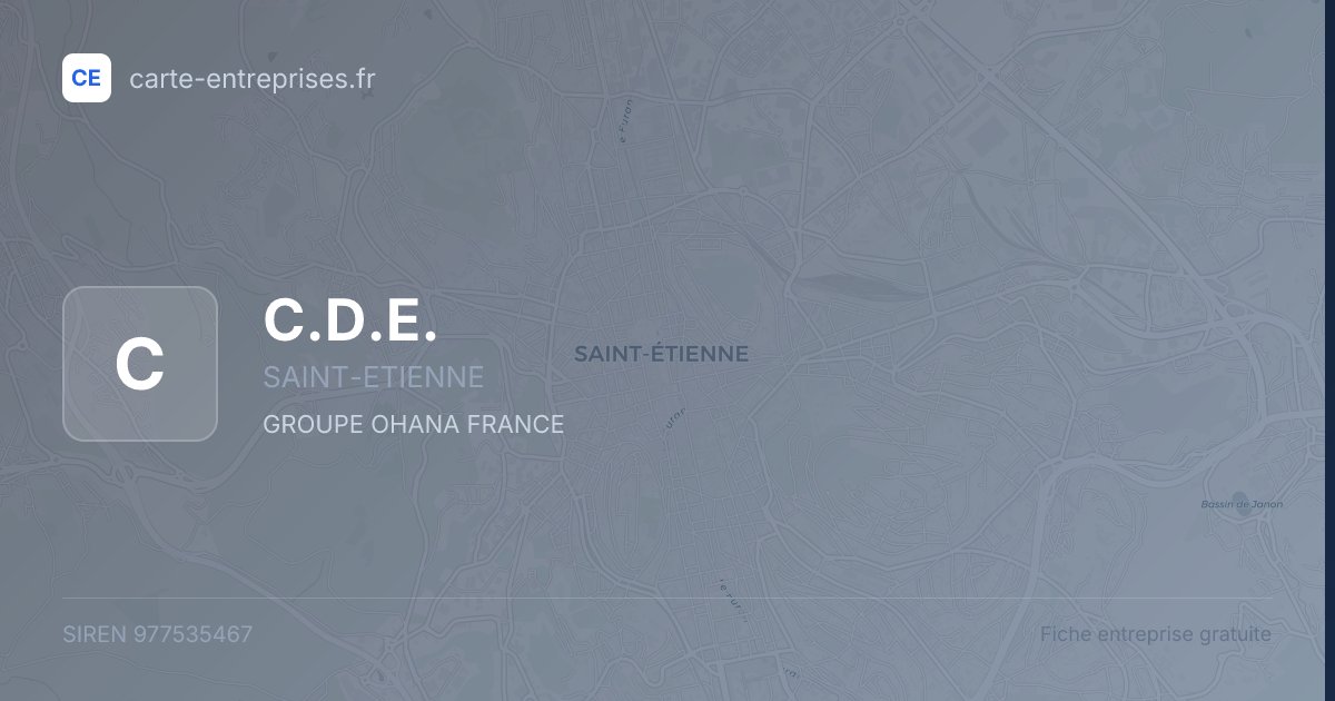 C.D.E. — 977535467 — fiche entreprise