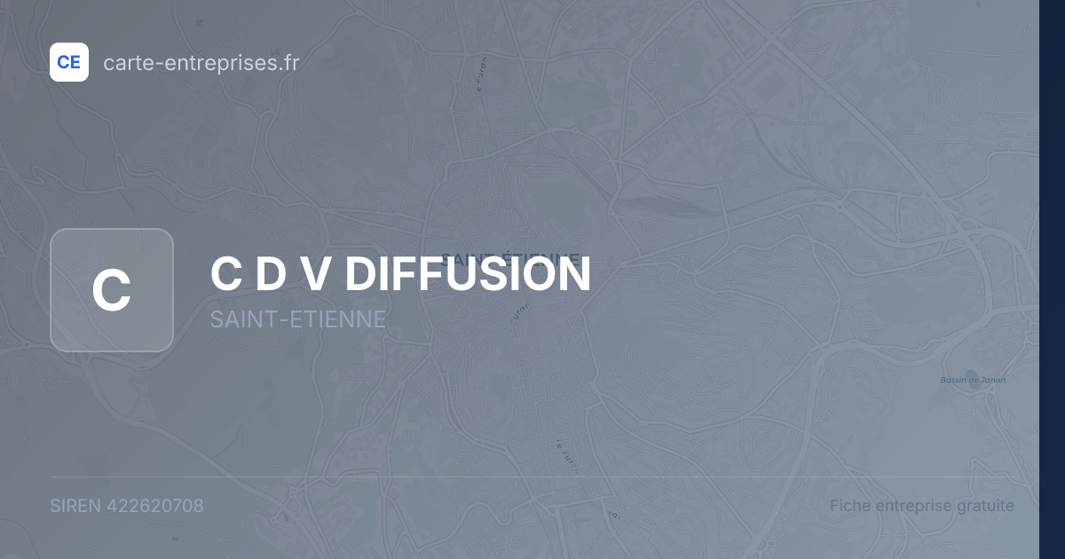 C D V DIFFUSION — 422620708 — fiche entreprise
