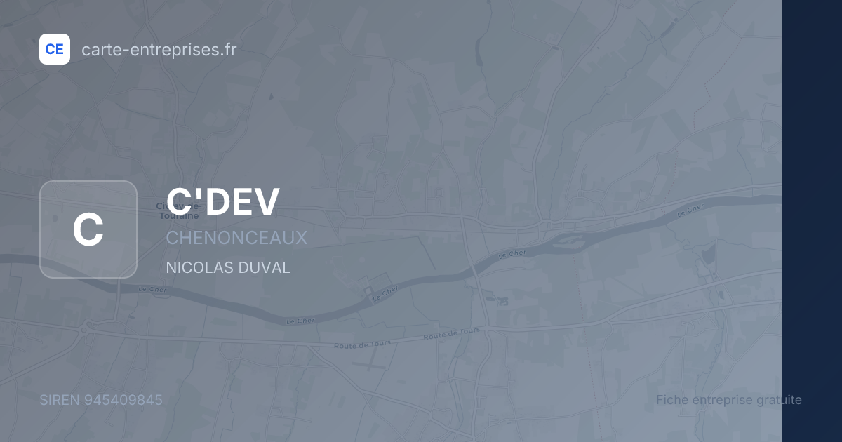 C'DEV — 945409845 — fiche entreprise