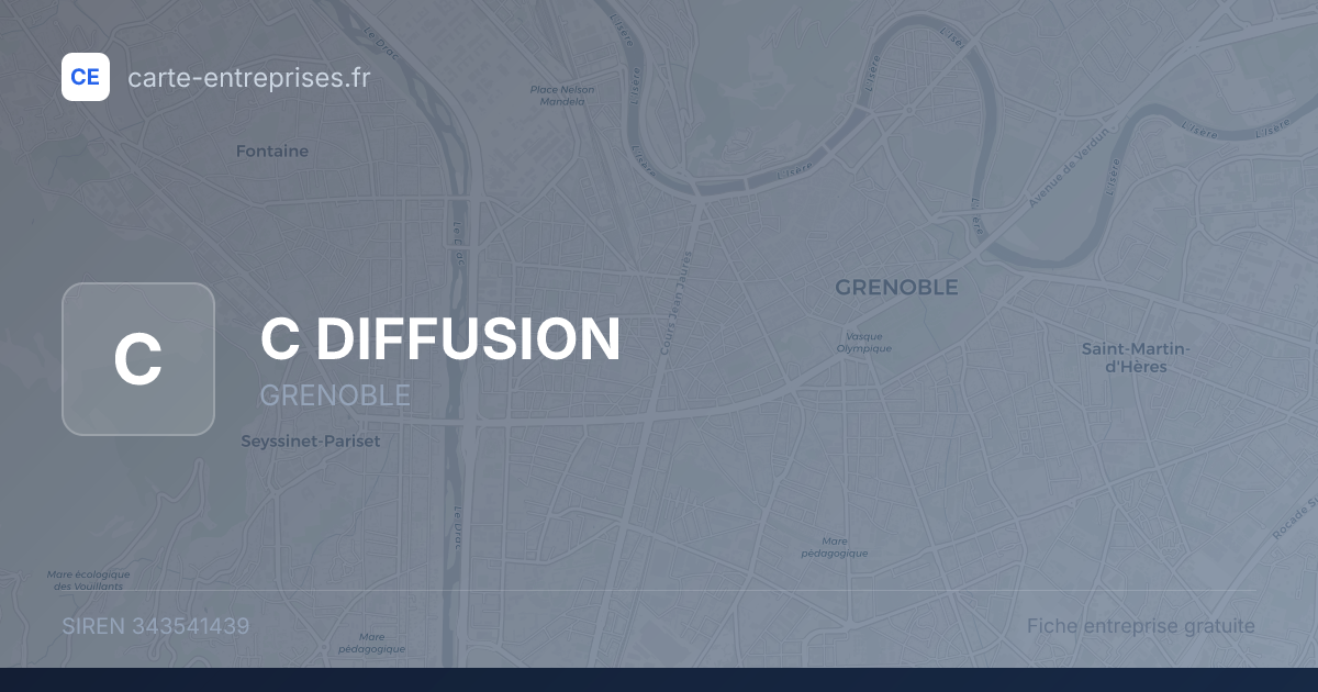 C DIFFUSION — 343541439 — fiche entreprise