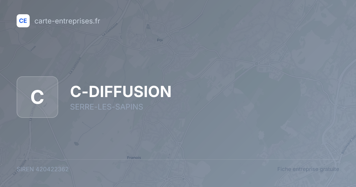 C-DIFFUSION — 420422362 — fiche entreprise