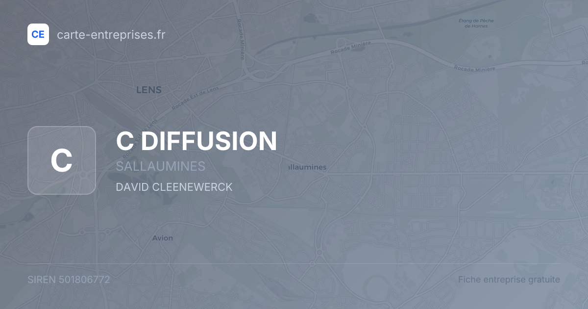 C DIFFUSION — 501806772 — fiche entreprise