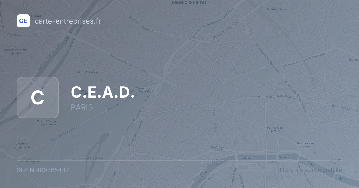 C.E.A.D. — 489265447 — fiche entreprise