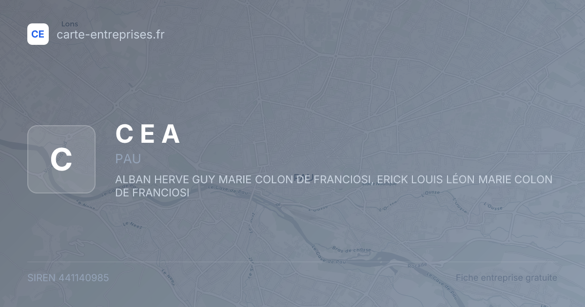 C E A — 441140985 — fiche entreprise