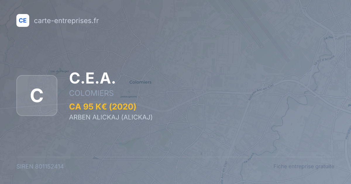 C.E.A. — 801152414 — fiche entreprise