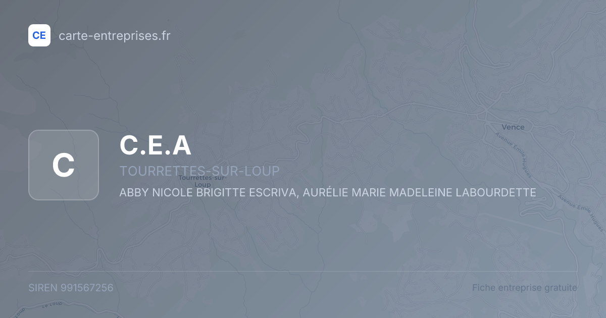 C.E.A — 991567256 — fiche entreprise