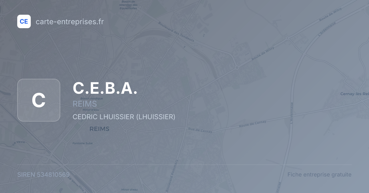 C.E.B.A. — 534810569 — fiche entreprise