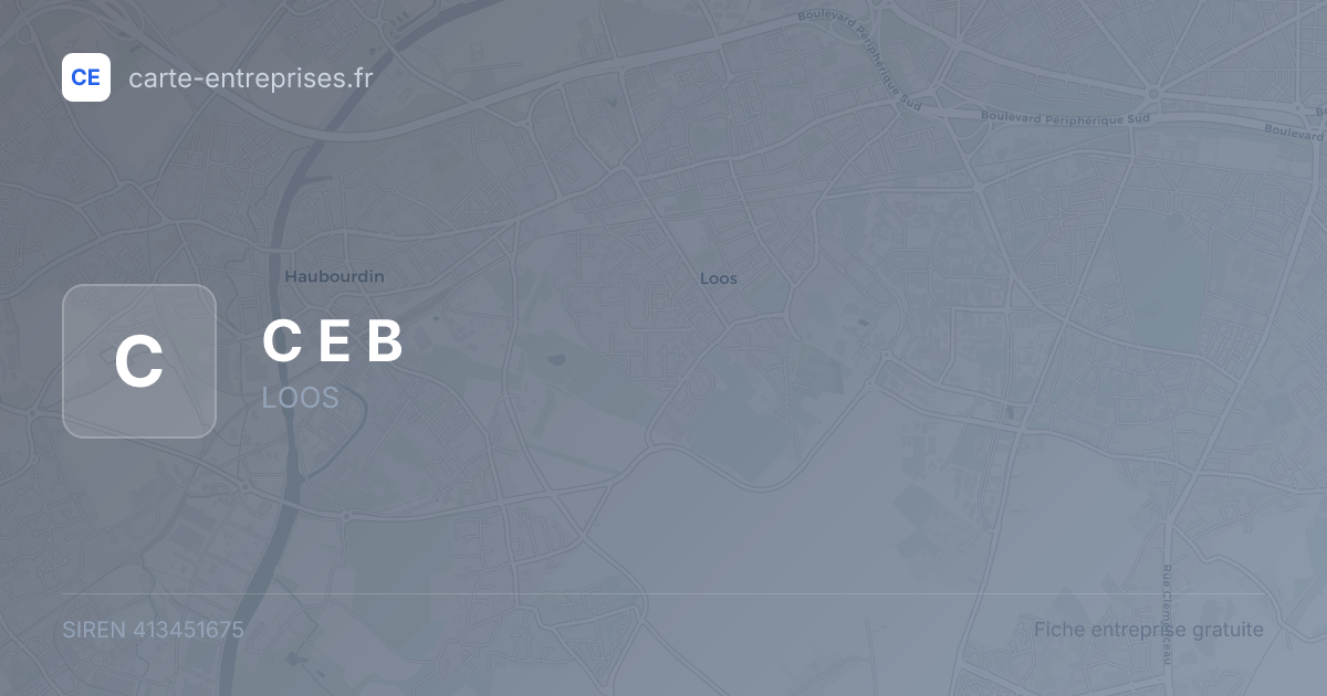 C E B — 413451675 — fiche entreprise