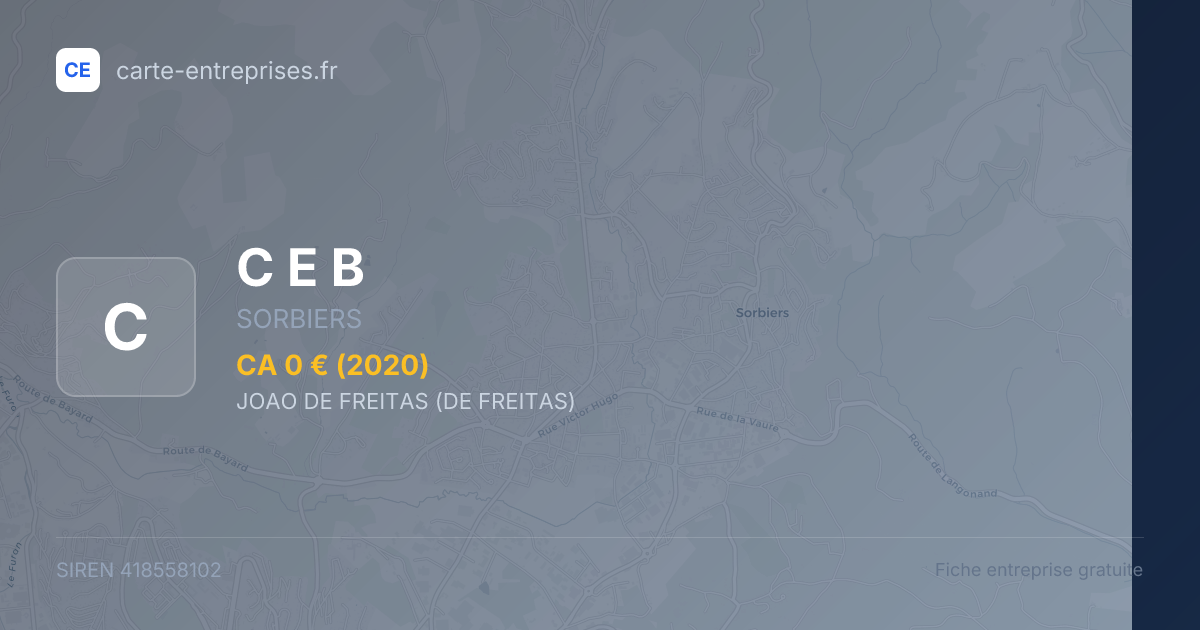C E B — 418558102 — fiche entreprise