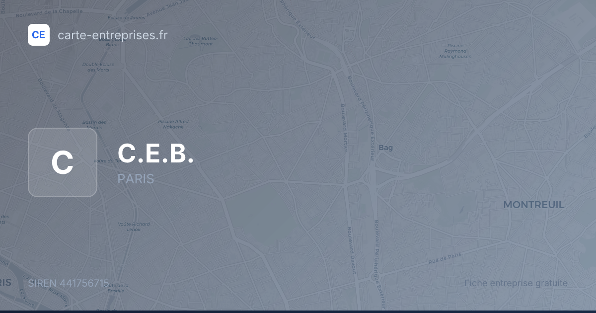 C.E.B. — 441756715 — fiche entreprise