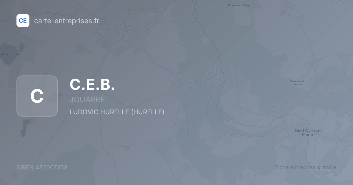 C.E.B. — 482007358 — fiche entreprise