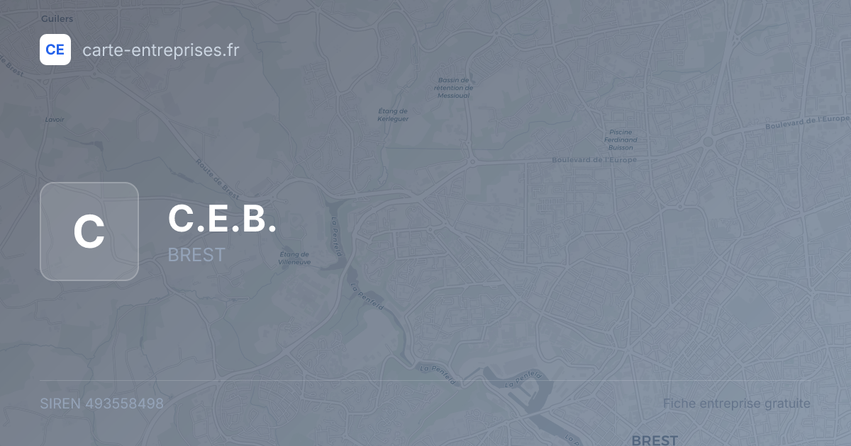C.E.B. — 493558498 — fiche entreprise