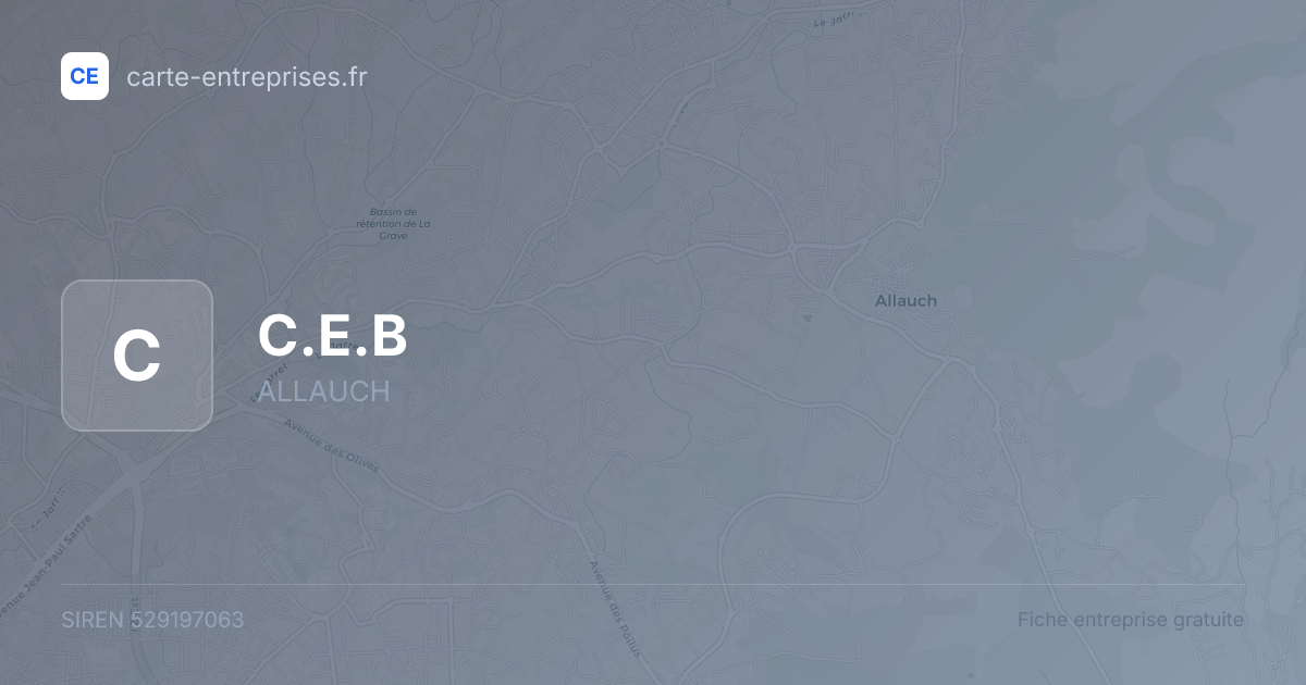 C.E.B — 529197063 — fiche entreprise