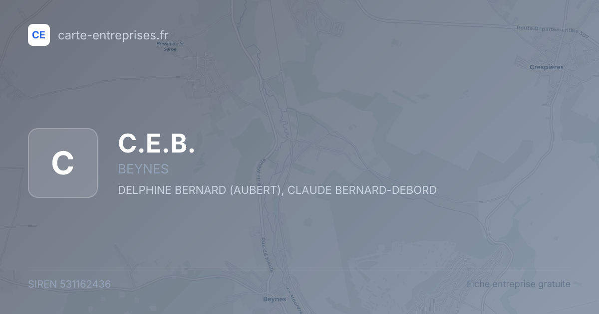C.E.B. — 531162436 — fiche entreprise