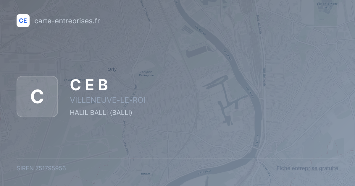 C E B — 751795956 — fiche entreprise