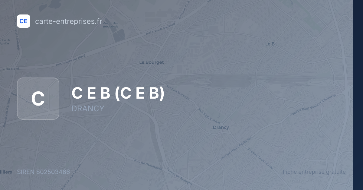 C E B — 802503466 — fiche entreprise
