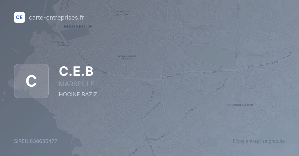 C.E.B — 838685477 — fiche entreprise