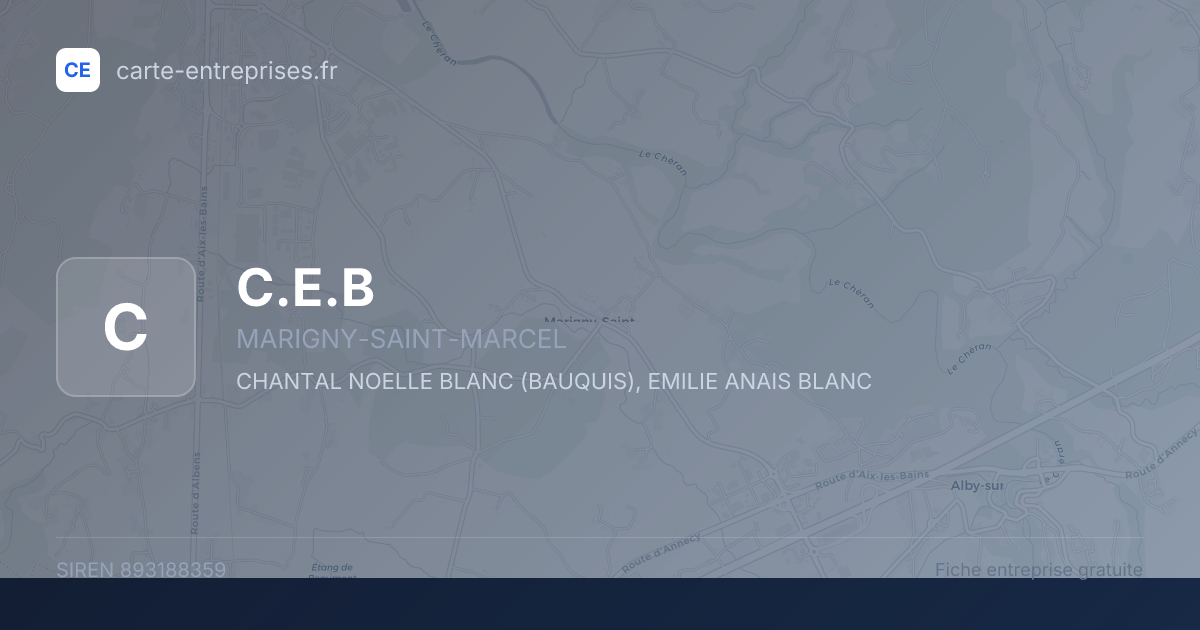 C.E.B — 893188359 — fiche entreprise