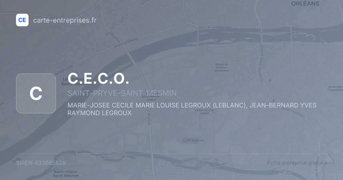 C.E.C.O. — 433665528 — fiche entreprise