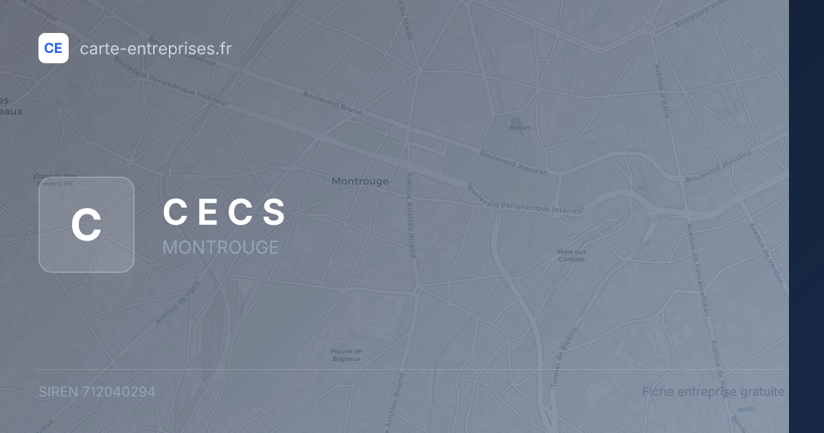 C E C S — 712040294 — fiche entreprise
