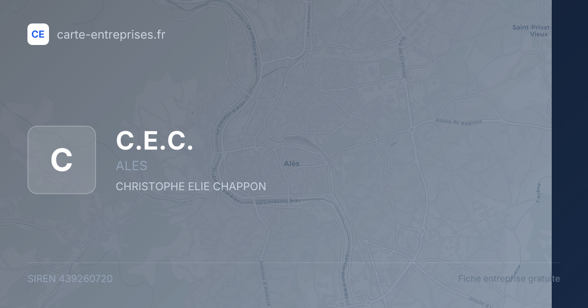 C.E.C. — 439260720 — fiche entreprise