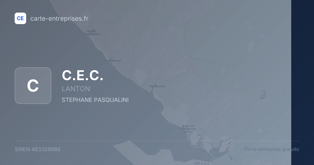 C.E.C. — 483329066 — fiche entreprise