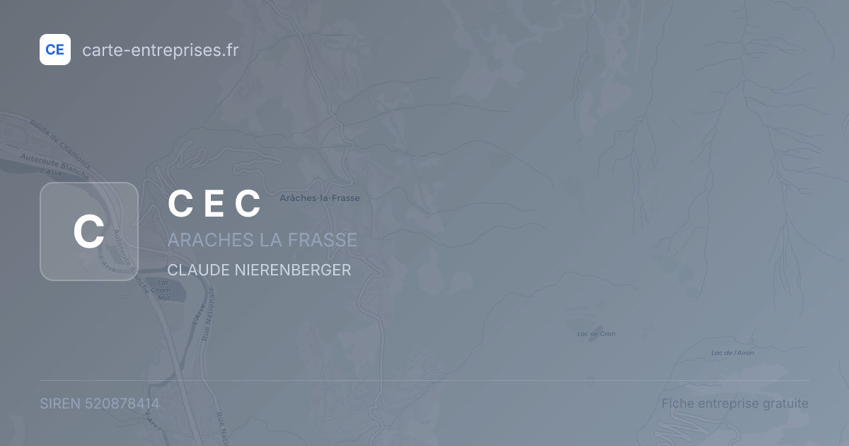 C E C — 520878414 — fiche entreprise