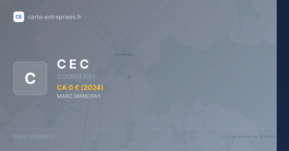 C E C — 523848745 — fiche entreprise