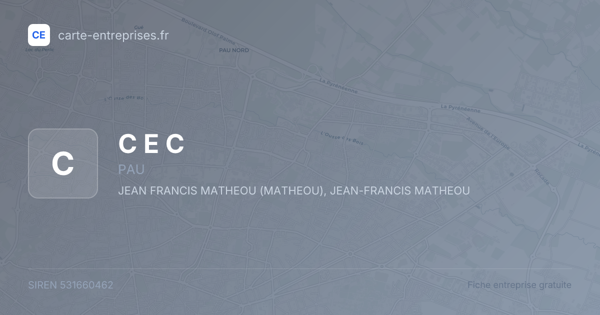 C E C — 531660462 — fiche entreprise