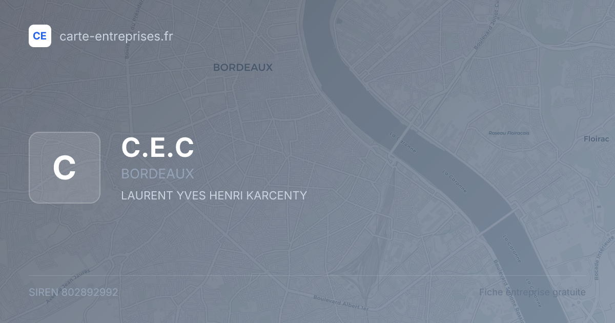 C.E.C — 802892992 — fiche entreprise
