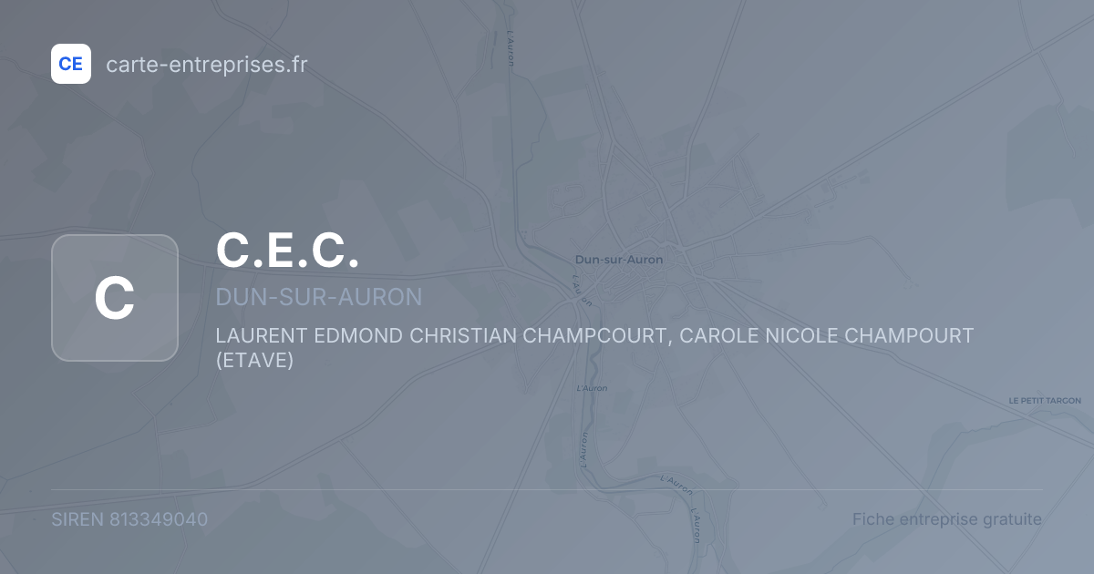 C.E.C. — 813349040 — fiche entreprise