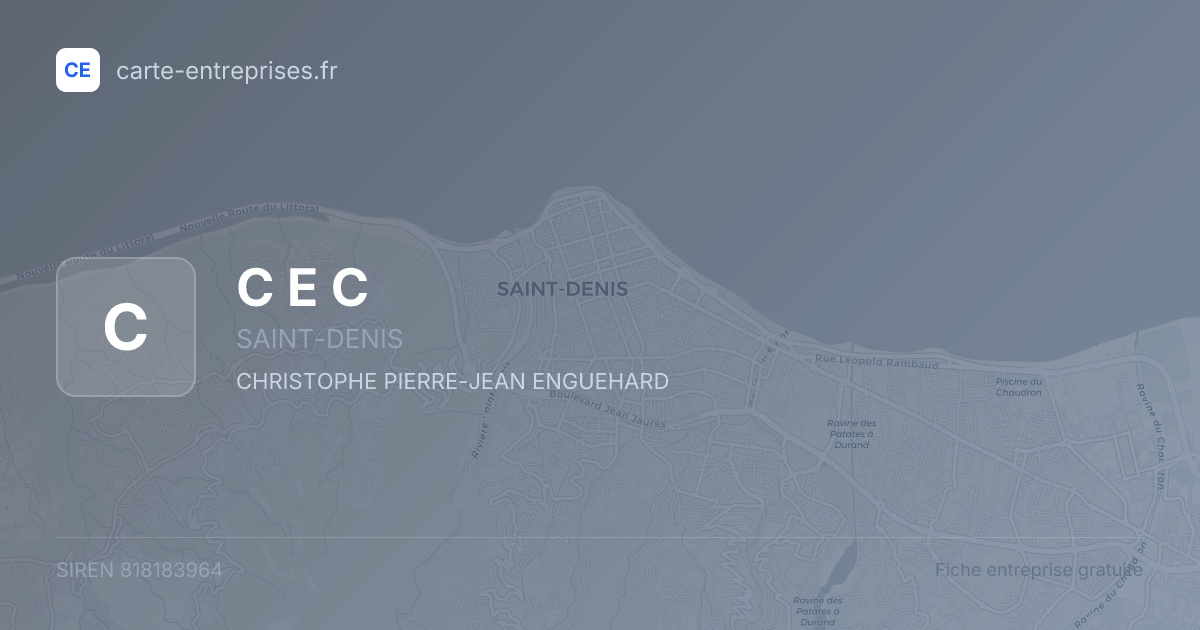 C E C — 818183964 — fiche entreprise