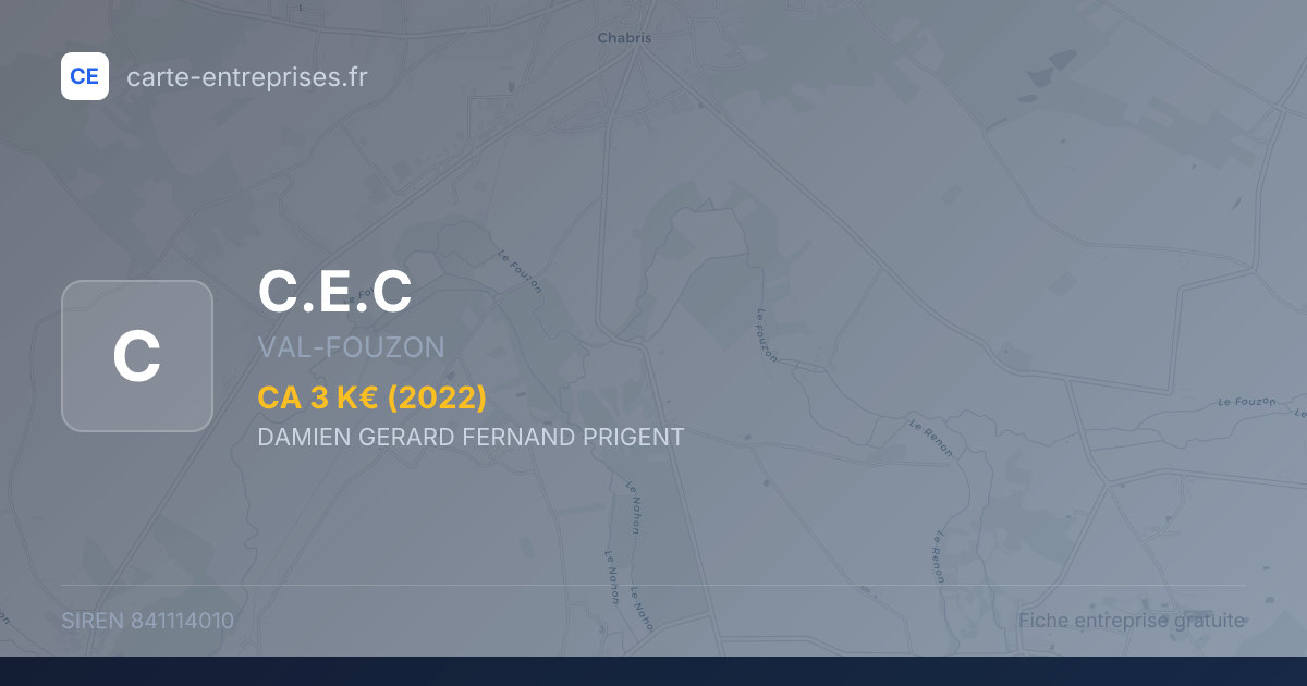 C.E.C — 841114010 — fiche entreprise