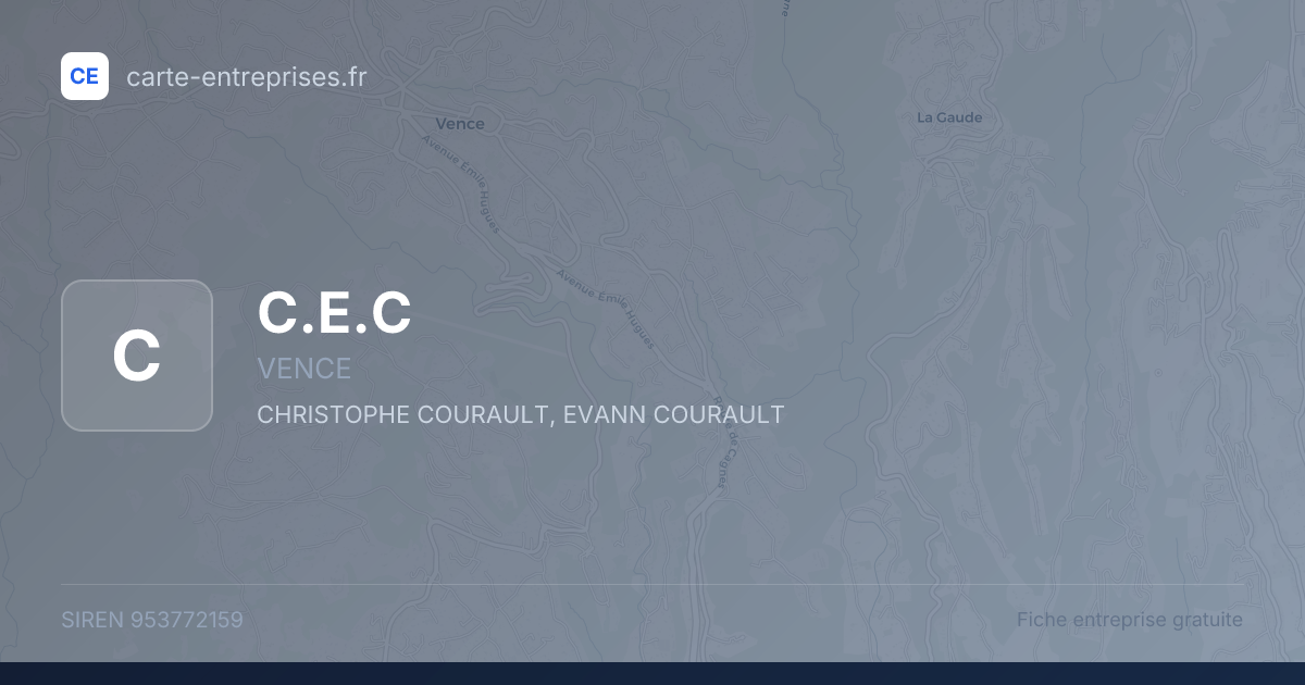 C.E.C — 953772159 — fiche entreprise