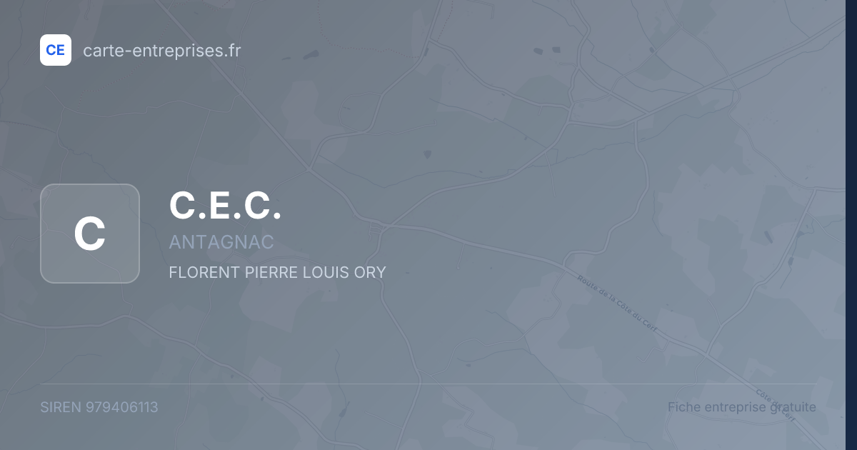 C.E.C. — 979406113 — fiche entreprise