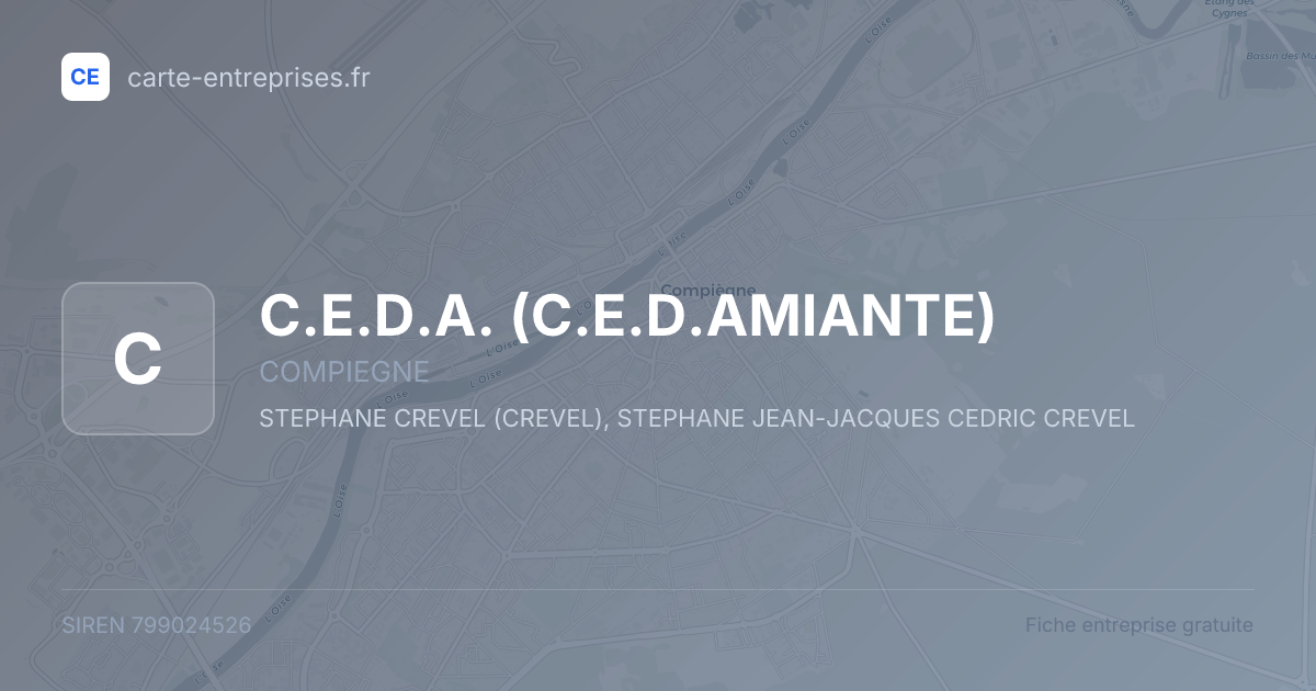C.E.D.A. (C.E.D.AMIANTE) — 799024526 — fiche entreprise
