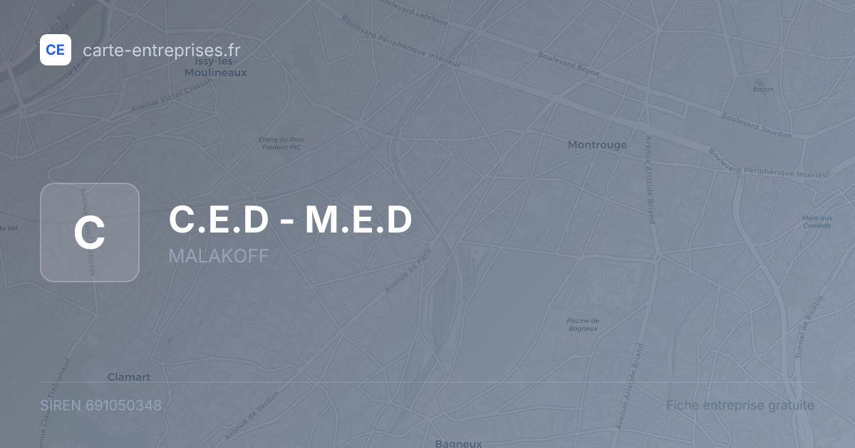 C.E.D - M.E.D — 691050348 — fiche entreprise