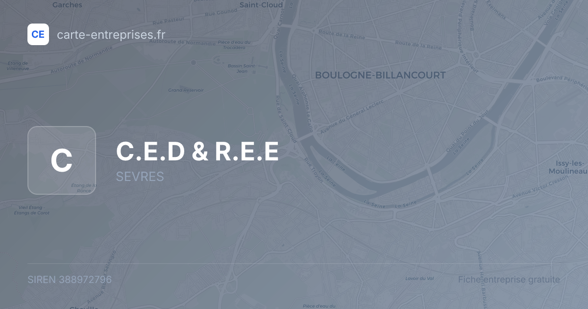 C.E.D & R.E.E — 388972796 — fiche entreprise