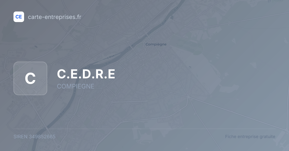 C.E.D.R.E — 349852665 — fiche entreprise