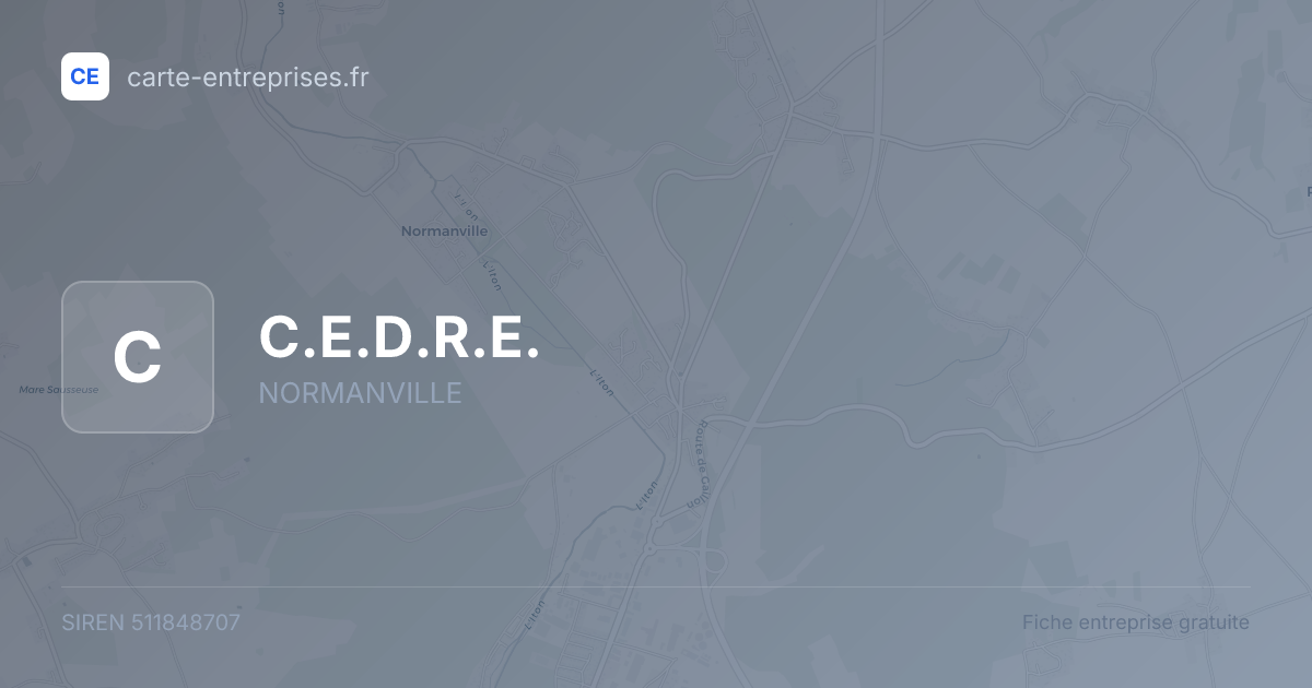 C.E.D.R.E. — 511848707 — fiche entreprise