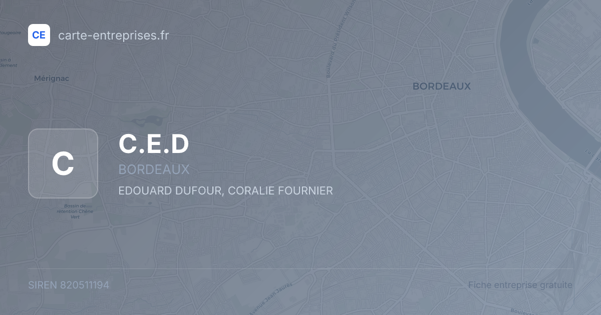 C.E.D — 820511194 — fiche entreprise