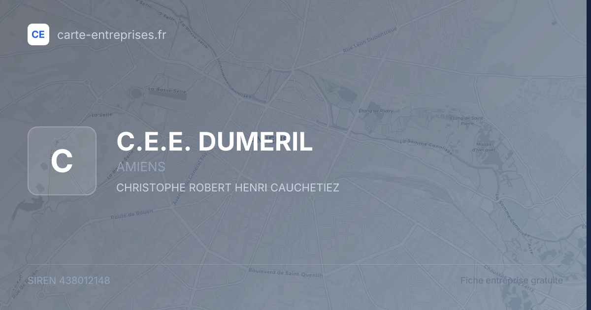 C.E.E. DUMERIL — 438012148 — fiche entreprise