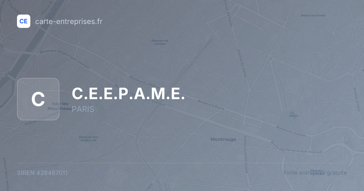 C.E.E.P.A.M.E. — 428487011 — fiche entreprise