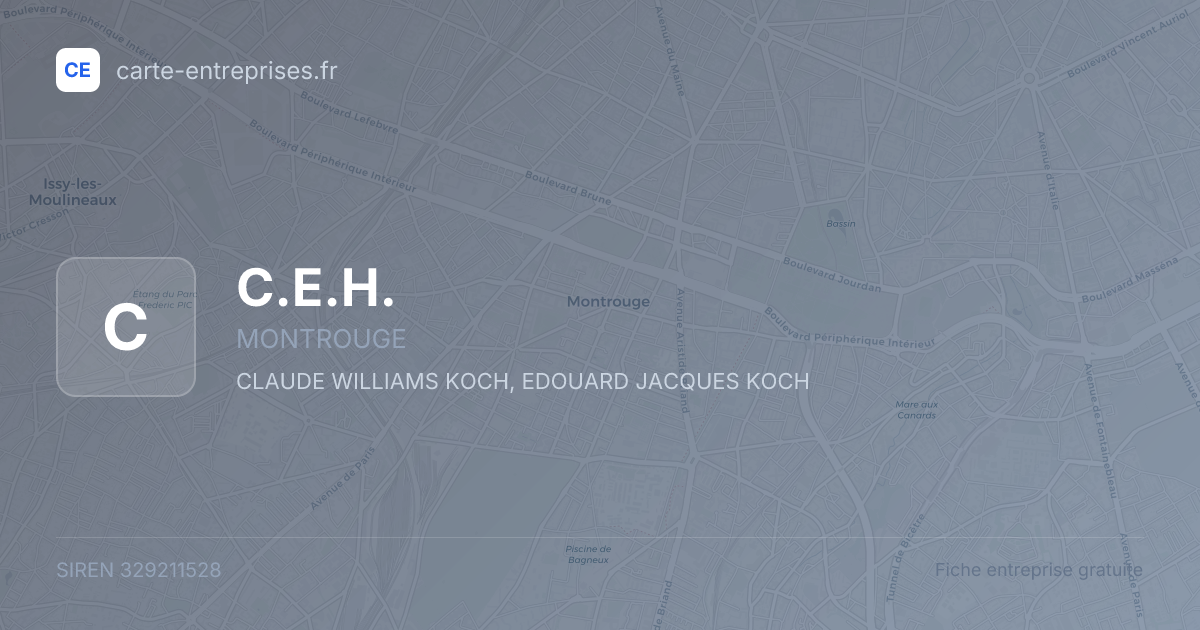 C.E.H. — 329211528 — fiche entreprise