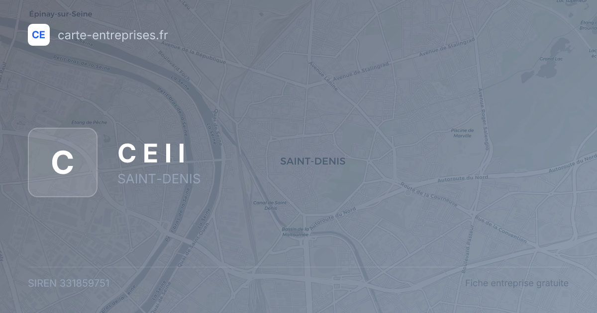 C E I I — 331859751 — fiche entreprise